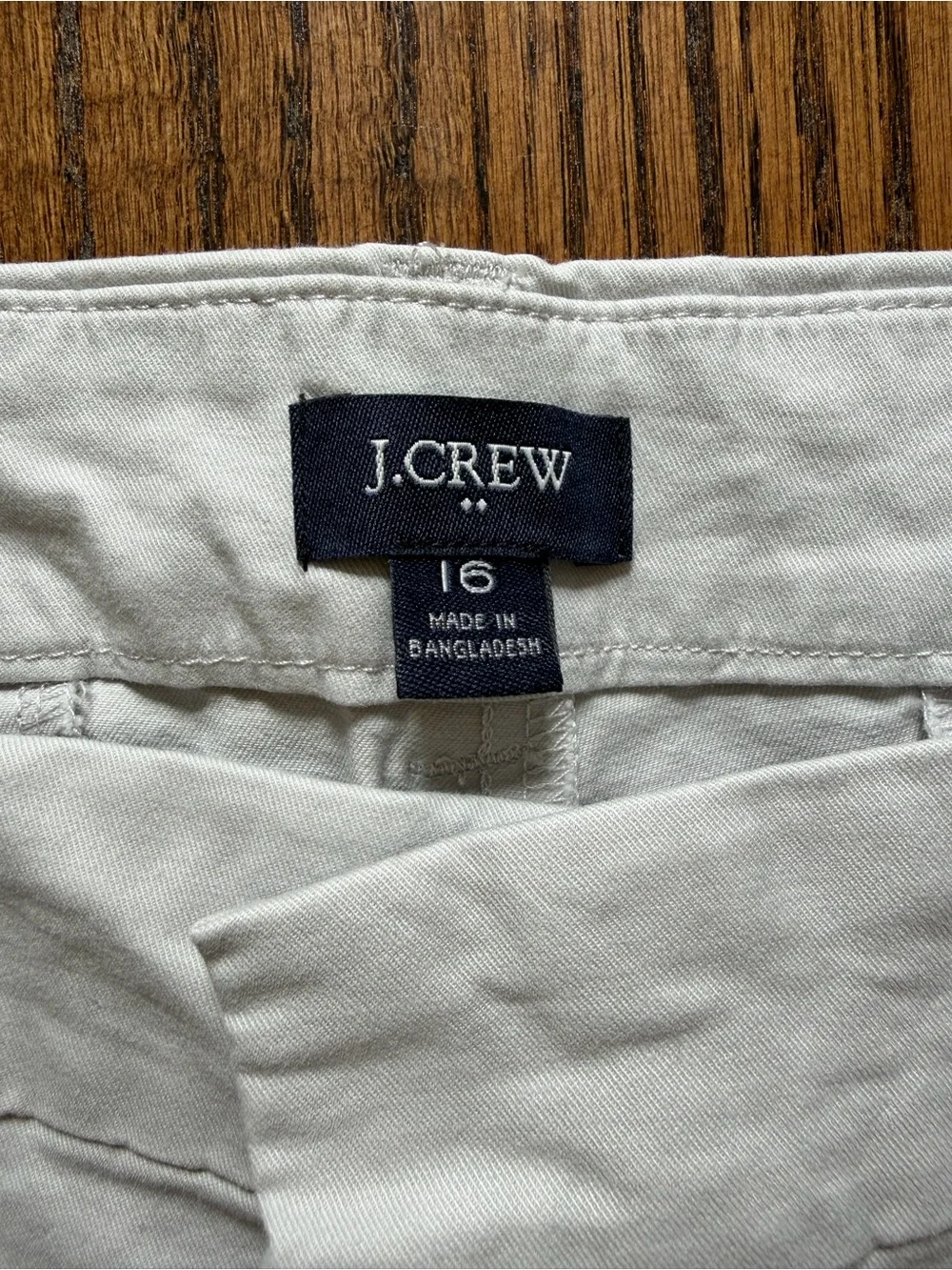 J. Crew Light Grey Chino Bermuda Shorts